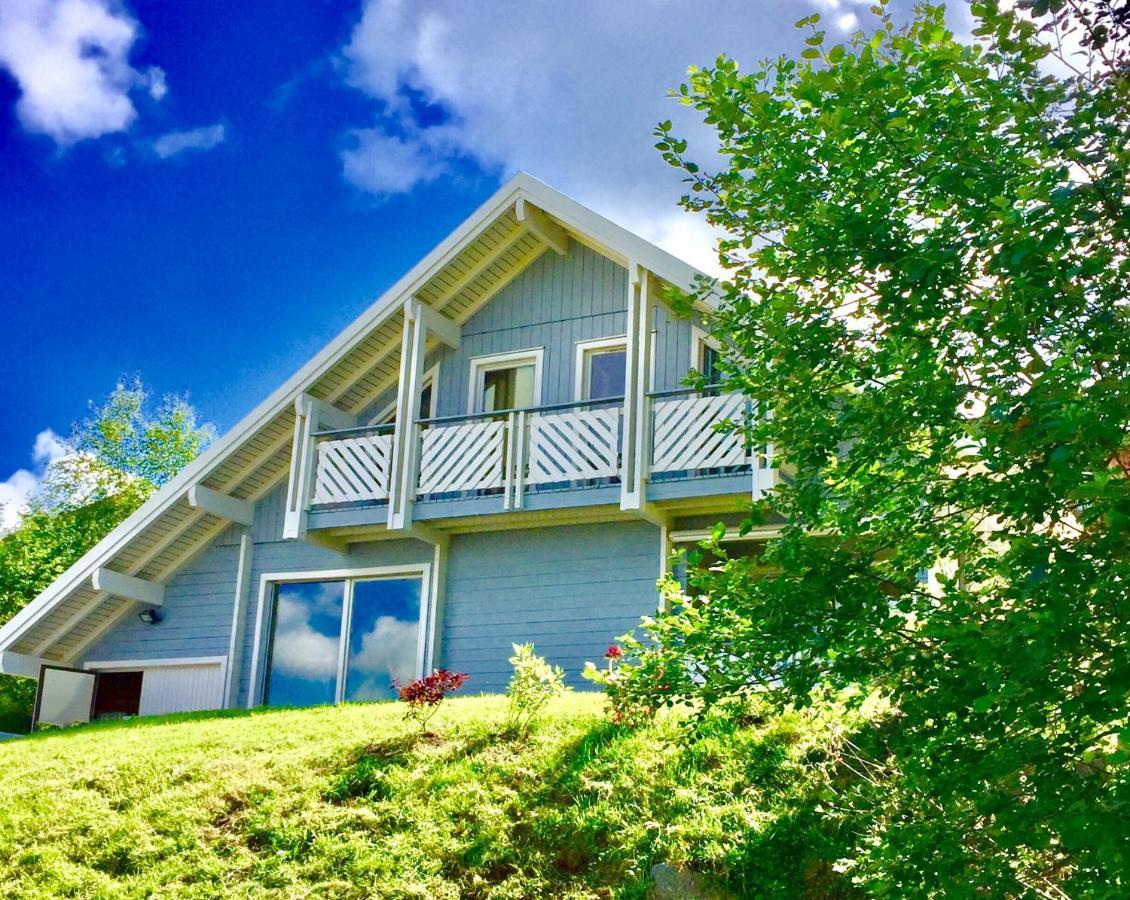Chalet Le Flocon Bleu - Mauselaine Avec Vue Sur Le Lac De Gérardmer Exterior foto